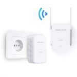 Mercusys Powerline adapter WiFi Kit - MP510 KIT (1x1Gbps; 1Gbps adatátvitel; 300Mbps 2,4GHz; 128-bit AES, QoS,Max 300m) - Image 3