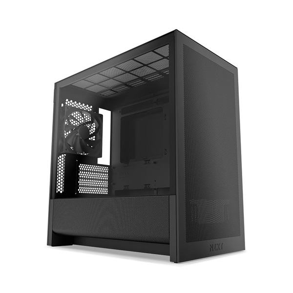 NZXT H3 Flow fekete (táp nélküli) ablakos mATX ház - Image 1