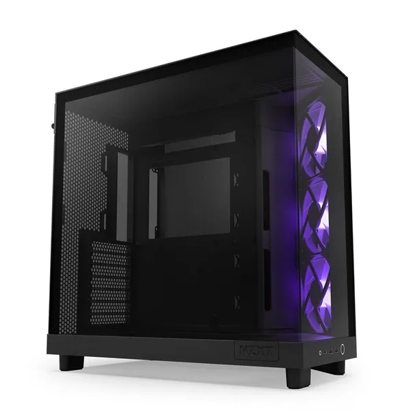 NZXT H6 Flow RGB (2023) fekete (táp nélküli) ablakos ATX ház - Image 6