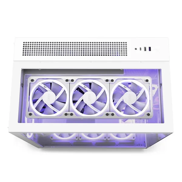 NZXT H9 Elite Fehér (Táp nélküli) ablakos ATX ház - Image 2