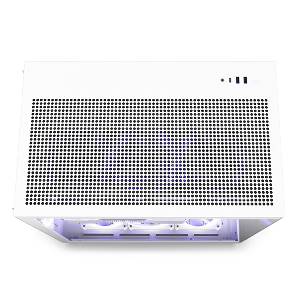 NZXT H9 Flow Fehér (Táp nélküli) ablakos ATX ház - Image 2