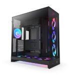 NZXT H9 Flow 2025 fekete (táp nélküli) ablakos ATX ház - Image 2
