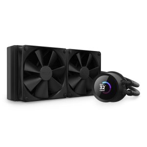 NZXT Kraken 240 240mm 2x120mm AIO LCD fekete vízhűtéses processzor hűtő