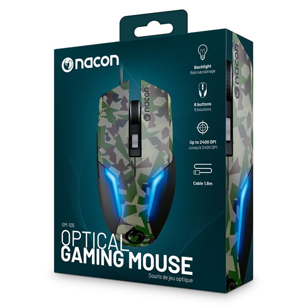 Nacon 2809106 GM-105 Forest Camo gamer egér - Image 2