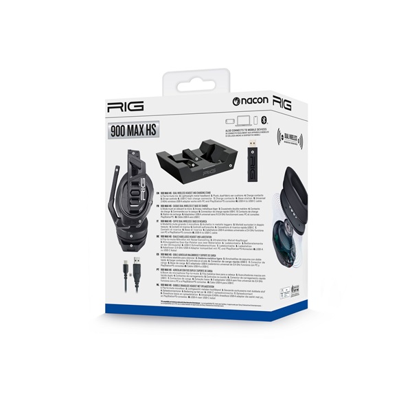 Nacon 2809610 RIG 900 MAX HS PS5 fekete gamer headset - Image 5