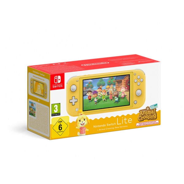 Nintendo Switch Lite sárga játékkonzol + Animal Crossing: New Horizons játékszoftver - Image 1