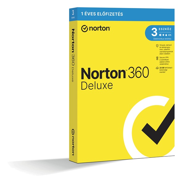 Norton_360_Deluxe_25GB_HUN_1_Felhasznalo_3_gep_1_eves_dobozos_virusirto_szoftver-i40153113.jpg Norton 360 Deluxe 25GB HUN 1 Felhasználó 3 gép 1 éves dobozos vírusirtó szoftver - Image 1