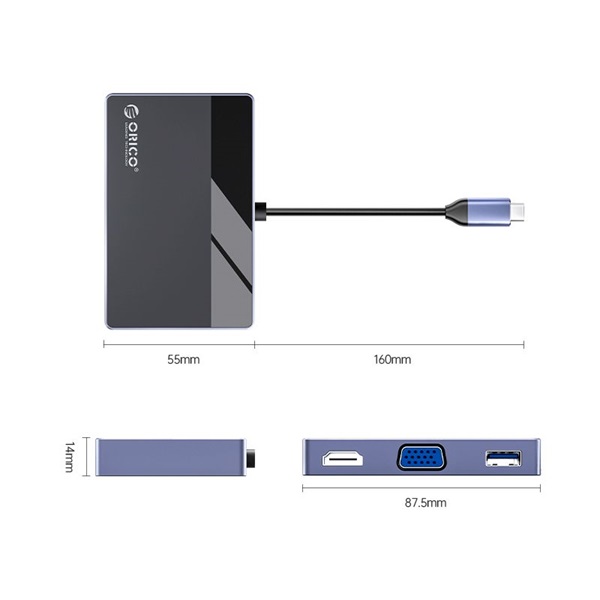 ORICO_ORICO_DM_7TS_BK_BP_7in1_Type_C_USB3_0_HDMI_VGA_PD100W_TF_SD_3_5mm_dokkolo-i39712825.jpg ORICO ORICO-DM-7TS-BK-BP 7in1 Type-C USB3.0/HDMI/VGA/PD100W/TF/SD/3.5mm dokkoló - Image 2