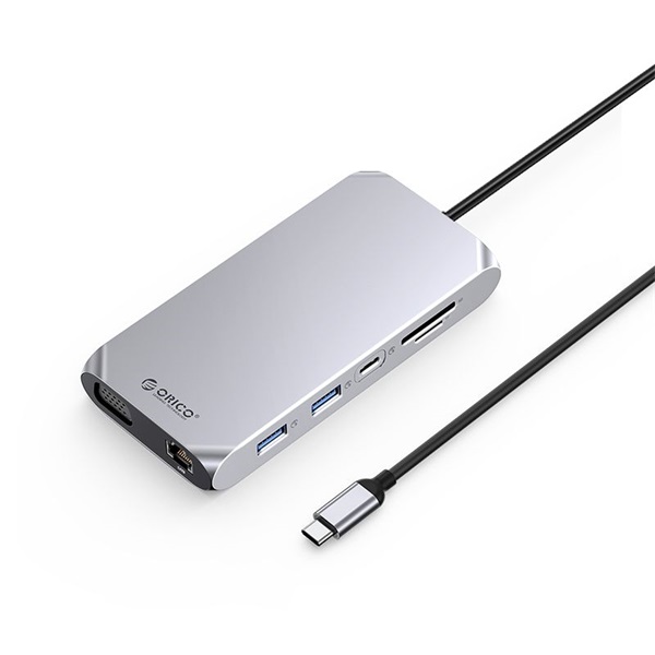 ORICO_ORICO_XCR_X22_GY_BP_12in1_Type_C_USB3_0_x3_USB2_0_USB3_0_type_C_HDMI2_0_PD100W_TF_SD_RJ45_3_5mm_dokkolo-i39713137.jpg ORICO ORICO-XCR-X22-GY-BP 12in1 Type-C USB3.0 x3/USB2.0/USB3.0 type C/HDMI2.0/PD100W/TF/SD/RJ45/3.5mm dokkoló - Image 1