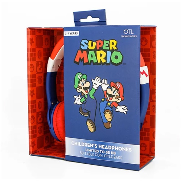 OTL SM0762 Junior Super Mario kék-piros fejhallgató - Image 2