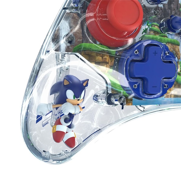 PDP 500-234-SON REALMz Nintendo Switch/Switch 2 vezeték nélküli LED Sonic: Green Hill Zone kontroller - Image 5