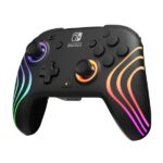 PDP 500-252-BK Afterglow Wave Nintendo Switch/Lite/OLED/Switch 2 RGB LED Lighting vezeték nélküli fekete kontroller - Image 2