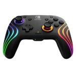 PDP 500-252-BK Afterglow Wave Nintendo Switch/Lite/OLED/Switch 2 RGB LED Lighting vezeték nélküli fekete kontroller - Image 4