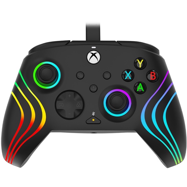 PDP 049-024 Afterglow Wave Xbox Series X|S/Xbox One/PC vezetékes fekete kontroller - Image 1
