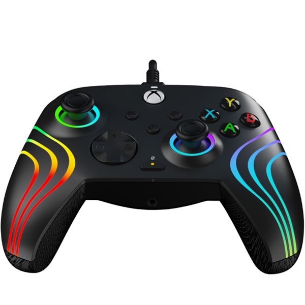 PDP 049-024 Afterglow Wave Xbox Series X|S/Xbox One/PC vezetékes fekete kontroller - Image 4
