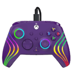PDP 049-024-PR Afterglow Wave Xbox Series X|S/Xbox One/PC vezetékes RGB LED lila kontroller