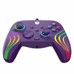 PDP 049-024-PR Afterglow Wave Xbox Series X|S/Xbox One/PC vezetékes RGB LED lila kontroller - Image 4