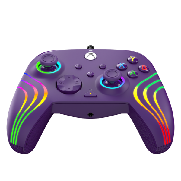 PDP 049-024-PR Afterglow Wave Xbox Series X|S/Xbox One/PC vezetékes RGB LED lila kontroller - Image 4