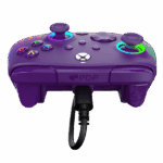 PDP 049-024-PR Afterglow Wave Xbox Series X|S/Xbox One/PC vezetékes RGB LED lila kontroller - Image 5