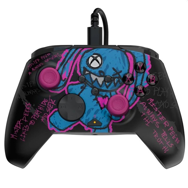 PDP 049-023-CDMP Rematch Glow Xbox One/Series X|S/PC vezetékes Call of Duty: Mister Peeks Glow in the Dark kontroller - Image 1