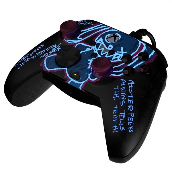 PDP 049-023-CDMP Rematch Glow Xbox One/Series X|S/PC vezetékes Call of Duty: Mister Peeks Glow in the Dark kontroller - Image 3