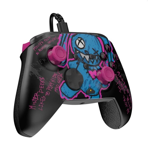 PDP 049-023-CDMP Rematch Glow Xbox One/Series X|S/PC vezetékes Call of Duty: Mister Peeks Glow in the Dark kontroller - Image 6