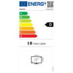 PHILIPS IPS monitor 27" 27E1N1100A, 1920x1080, 16:9, 250cd/m2, 4ms, VGA/HDMI, hangszóró, 100Hz - Image 6