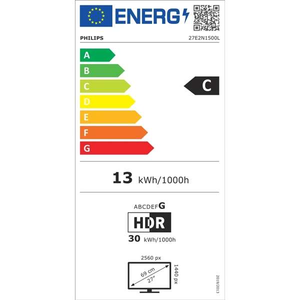 Philips 27" 27E2N1500L/00 QHD IPS HDMI/DP monitor - Image 7