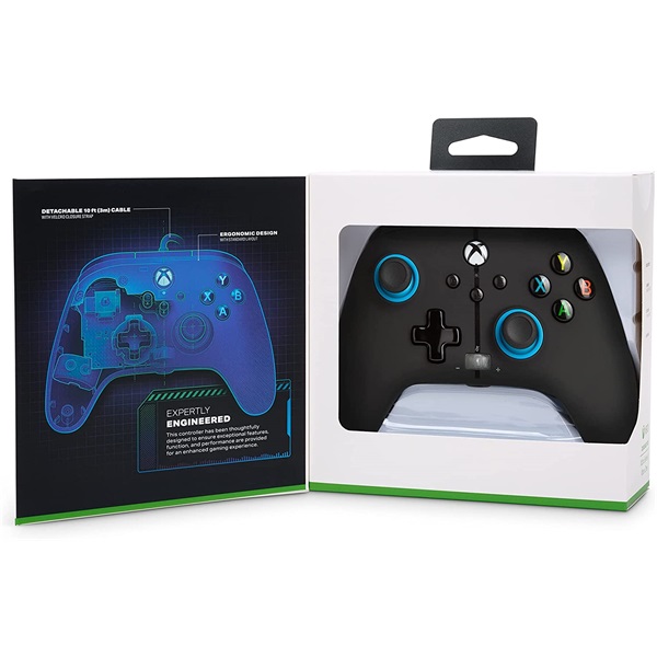 PowerA_EnWired_Xbox_Series_XS_Xbox_One_vezetekes_fekete-kek_kontroller-i35202968.jpg PowerA 1518817-01 Enhanced Xbox Series X|S/Xbox One/PC vezetékes fekete-kék kontroller - Image 9