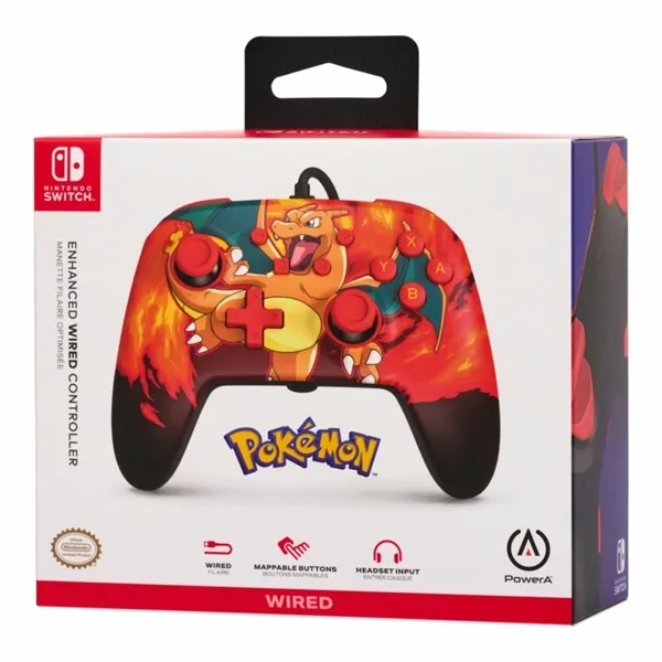 PowerA NSGP0040-02 Enhanced Nintendo Switch vezetékes Pokémon: Charizard Vortex kontroller - Image 11