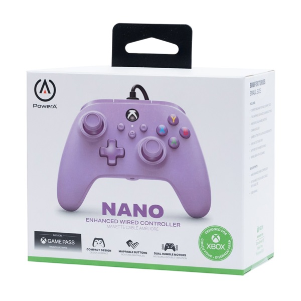 PowerA XBGP0025-01 Nano Kids Enhanced Xbox Series X|S/Xbox One/PC vezetékes lila kontroller - Image 7