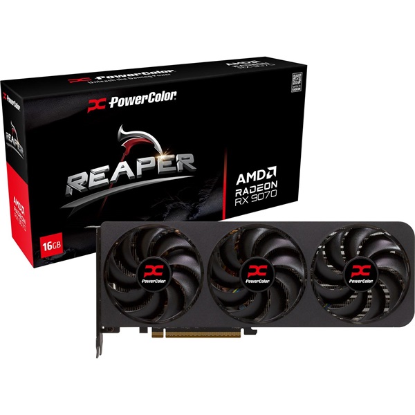 PowerColor Reaper AMD RX 9070 16GB GDDR6 256bit PCIe videókártya - Image 1