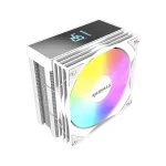 RAIDMAX AM1204W ARGB 120mm fehér hőfok kijelzős processzor hűtő
