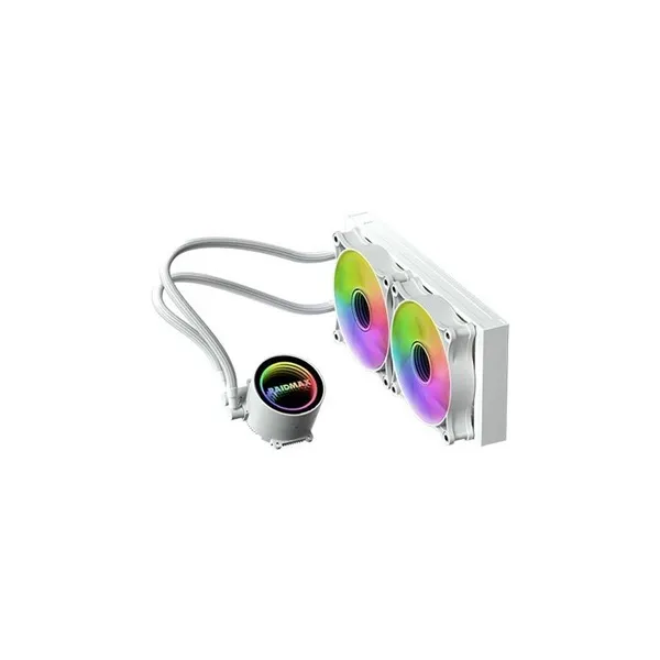 RAIDMAX INFINITA LS240 240mm ARGB fehér vízhűtéses processzor hűtő - Image 2