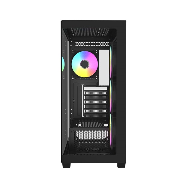 RAIDMAX i800 Chrome fekete (táp nélküli) ablakos ATX ház - Image 2