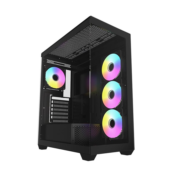 RAIDMAX i800 Chrome fekete (táp nélküli) ablakos ATX ház - Image 3