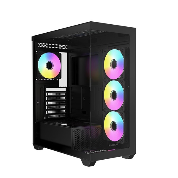 RAIDMAX i800 Chrome fekete (táp nélküli) ablakos ATX ház - Image 7
