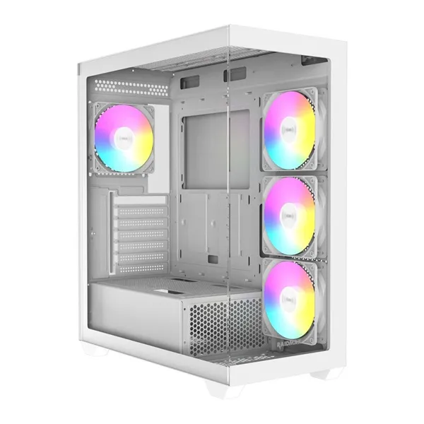 RAIDMAX i800 fehér (táp nélküli) ablakos ATX számítógépház