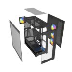 RAIDMAX i800 fekete (táp nélküli) ablakos ATX ház - Image 9