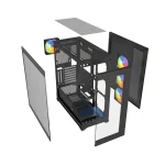 RAIDMAX i800 fekete (táp nélküli) ablakos ATX számítógépház - Image 9