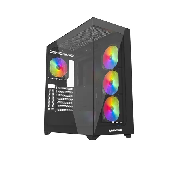 RAIDMAX i800 fekete (táp nélküli) ablakos ATX számítógépház