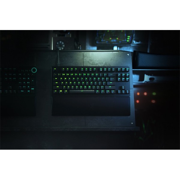 Razer Huntsman V2 Tenkeyless (Purple Switch) US RGB fekete gamer billentyűzet - Image 2