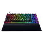 Razer Huntsman V2 Tenkeyless (Purple Switch) US RGB fekete gamer billentyűzet