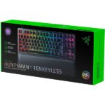 Razer Huntsman V2 Tenkeyless (Purple Switch) US RGB fekete gamer billentyűzet - Image 4