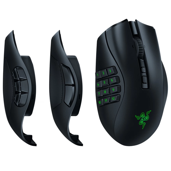 Razer Naga V2 Pro optikai USB  Bluetooth fekete vezeték nélküli gamer egér - Image 1