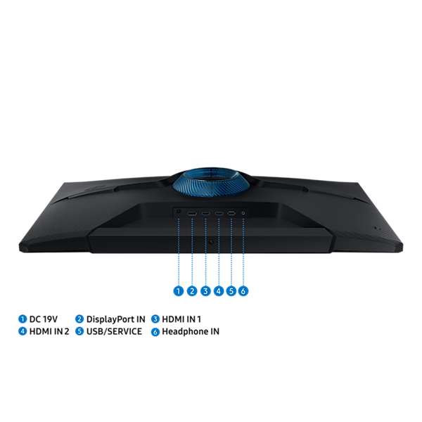 SAMSUNG Gaming 165Hz VA monitor 32" G51C, 2560x1440, 16:9, 300cd/m2, 1ms, 2xHDMI/DisplayPort, Pivot - Image 11