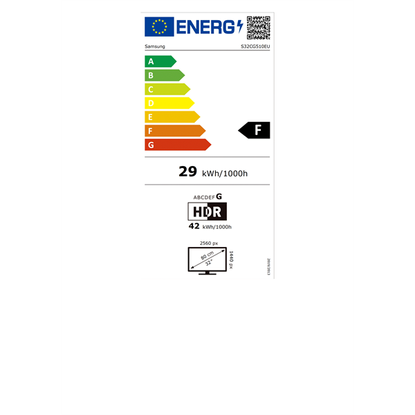 SAMSUNG Gaming 165Hz VA monitor 32" G51C, 2560x1440, 16:9, 300cd/m2, 1ms, 2xHDMI/DisplayPort, Pivot - Image 12