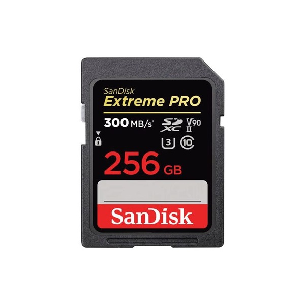 Sandisk 00215414 256GB SD Extreme Pro (SDXC Class 10 UHS-II U3) memóriakártya - Image 1