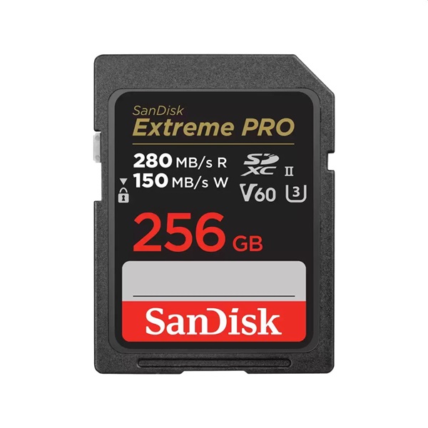 Sandisk 00215493 256GB SD Extreme Pro (SDXC Class 10 UHS-II U3) memóriakártya - Image 1