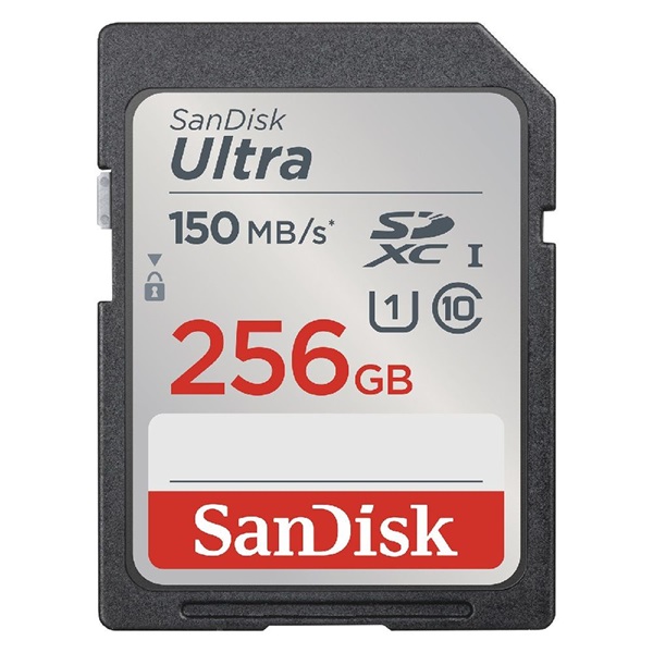 Sandisk 00215417 256GB SD Ultra (SDXC Class 10 UHS-I U1) memóriakártya - Image 1